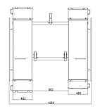 Подъёмник ножничный шиномонтажный г/п 2800 кг. Velyen арт. 4EE1150, фото 2