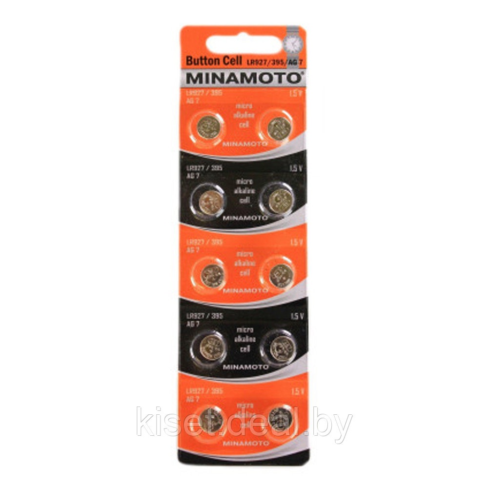 Батарейка Minamoto AG7 / LR57 / G7 / SR927W alkaline