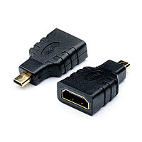Переходник видео ATcom AT6090 HDMI(f) - microHDMI(m) черный