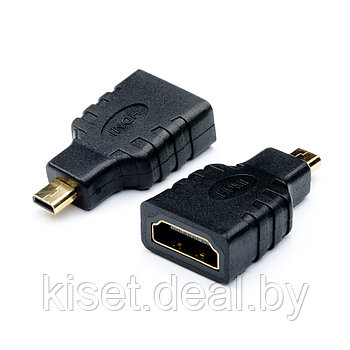 Переходник видео ATcom AT6090 HDMI(f) - microHDMI(m) черный