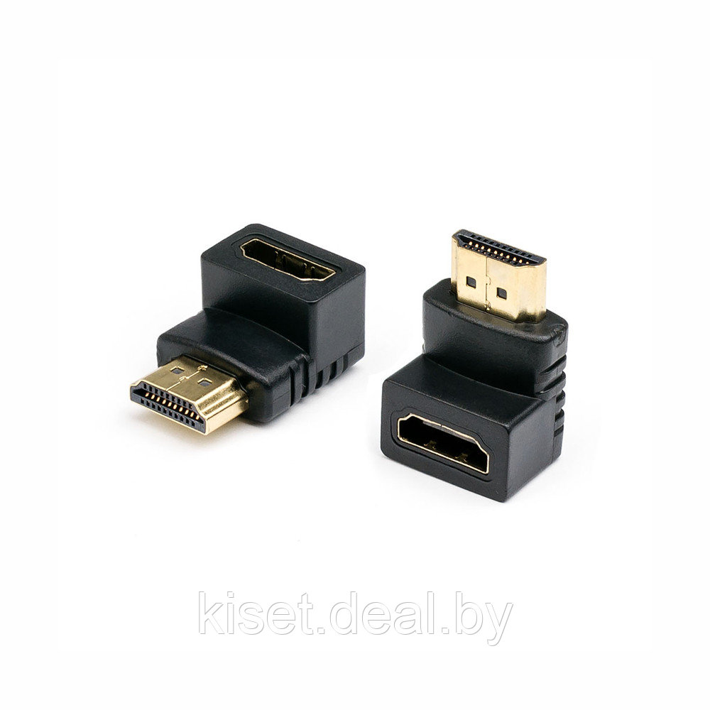 Переходник-адаптер видео ATcom AT3804 HDMI(f) - HDMI(m) угловой черный