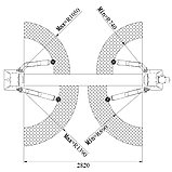 Подъемник двухстоечный г/п 4000 кг. электрогидравлический KraftWell арт. KRW4SLU, фото 7
