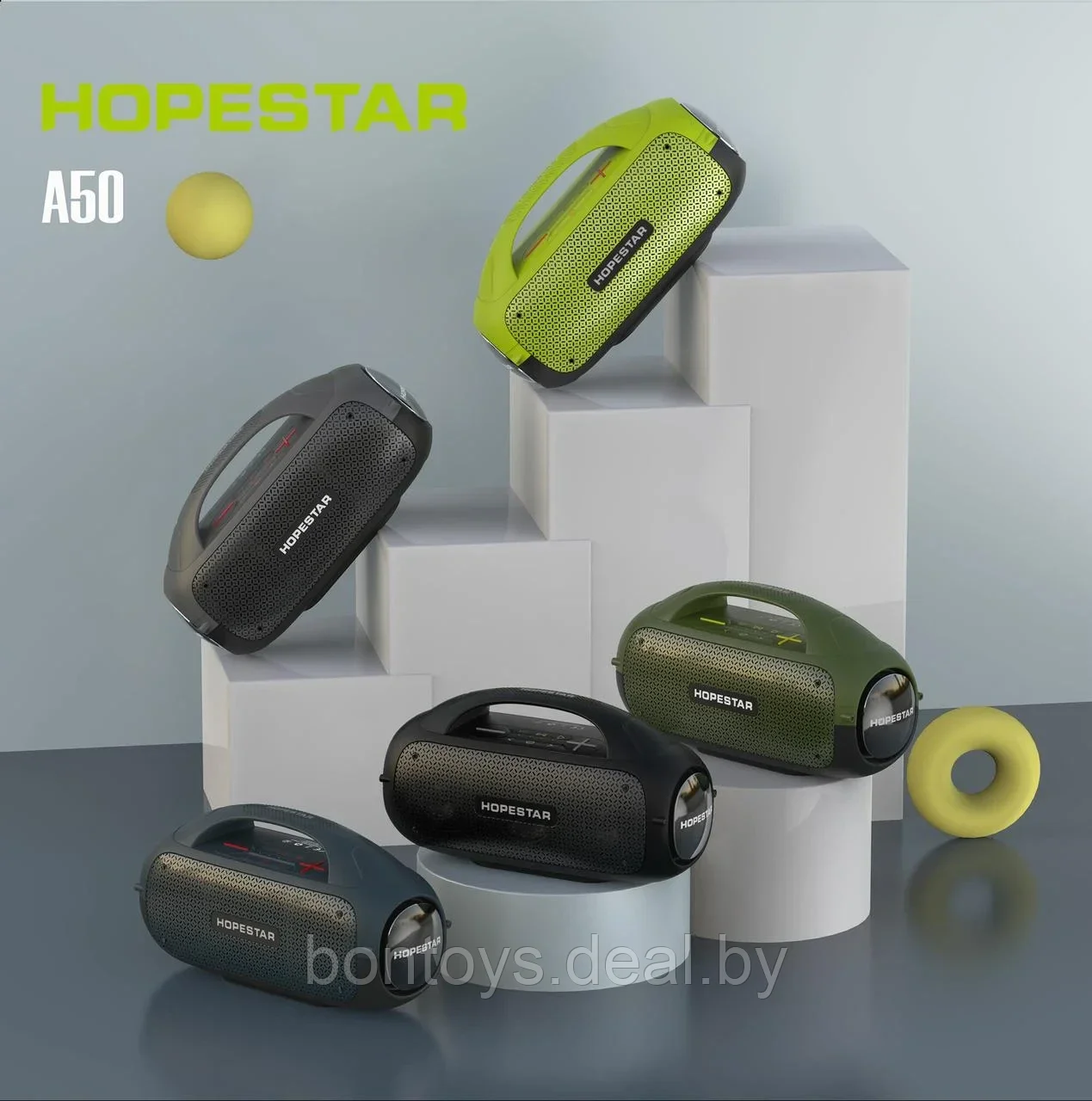 Портативная колонка Hopestar A50 Party / Беспроводная bluetooth колонка / Блютуз колонка аналог JBL - фото 4 - id-p203249967