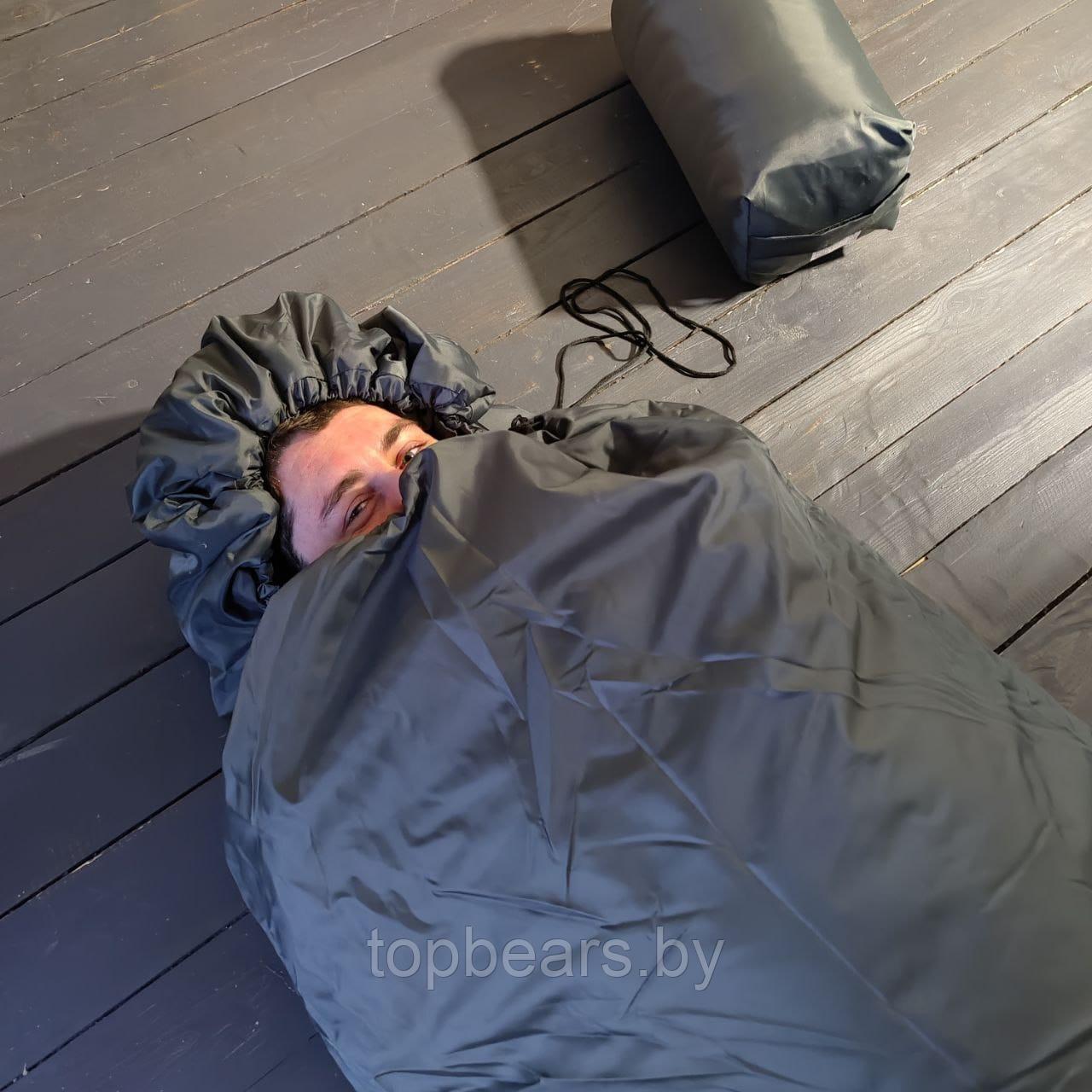Спальный мешок с подголовником «Big Boy» одеяло Комфорт+ (225*85, до -25С) РБ, цвет Микс Внутренняя ткань- - фото 3 - id-p203252724