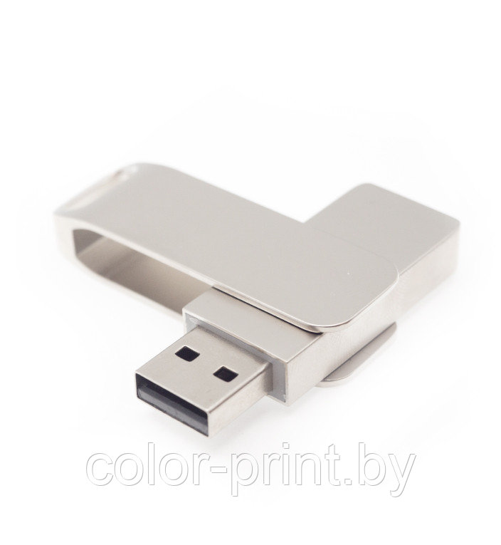 Флеш накопитель Bergamo, USB 2.0, металл, серебро 16GB - фото 2 - id-p203259612