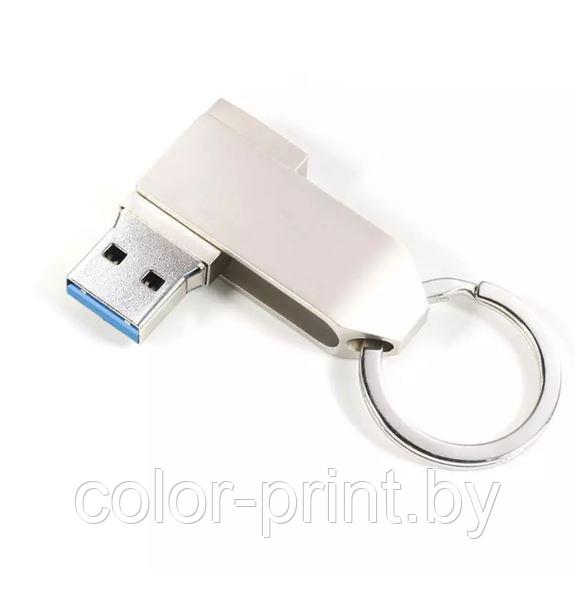 Флеш накопитель USB 2.0 Modena, металл, серебристый - фото 2 - id-p203259632