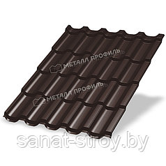 Металлочерепица МП Трамонтана-SL (VikingMP-01-8017-0.45) RAL 8017 Коричневый шоколад