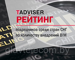 Высокий рейтинг во внедрении BIM по мнению TAdviser 