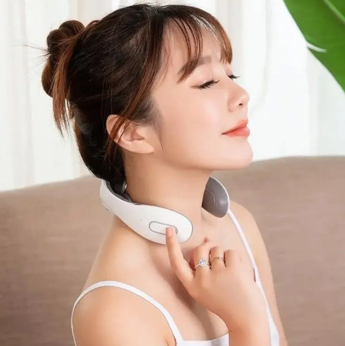 Электроимпульсный массажер для шеи Smart Neck Massager JT-66 (6 массажных головок, 15 режимов интенсивности) / - фото 3 - id-p203269844