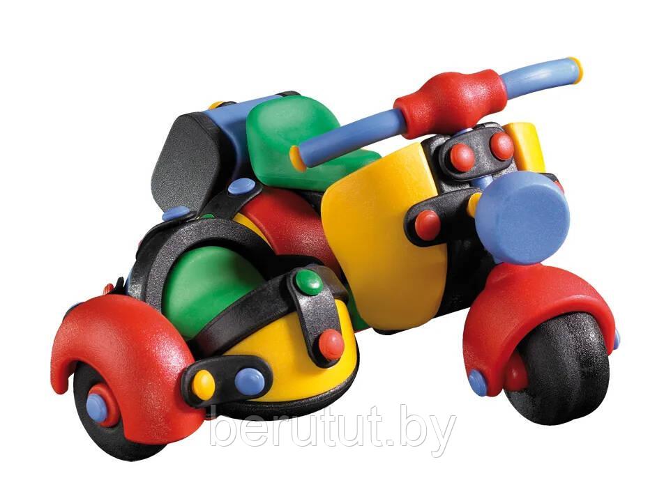 Конструктор детский Мотоцикл с коляской MIC-O-MIC - фото 1 - id-p203267353