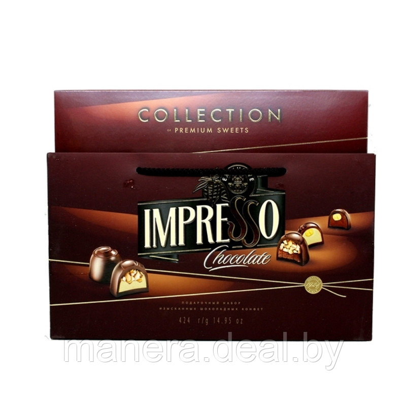 Конфеты в наборе "Impresso Premium", коричневый
