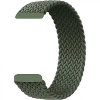 Нейлоновый плетеный ремешок Rumi Solo Loop (22 мм, длина 150 мм, без застежки) Зеленый