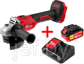 Аккумуляторная углошлифмашина CAG 1812-1 E в коробке с АКБ и ЗУ WORTEX 0329192