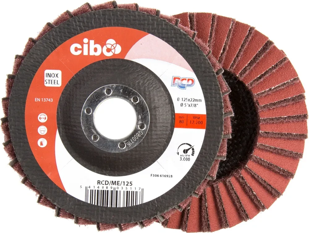 CIBO Круг лепестковый комбинированный RCD 125 x 22 medium, RCD/ME/125, 5414889035117 (BE)