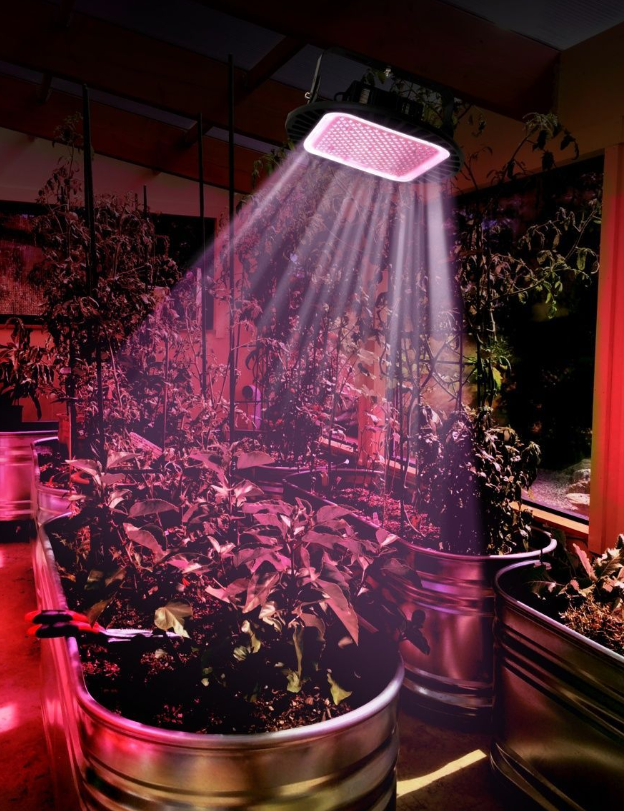 Фитопрожектор светодиодный Plant grow light 100 Вт, IP66, 220 В, 96 LED ламп, 23.5х13 см мультиспектральный - фото 5 - id-p203293575