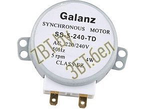 Мотор вращения поддона для микроволновой печи Galanz SS-5-240-TD (220v, 5rpm, 4w), фото 2
