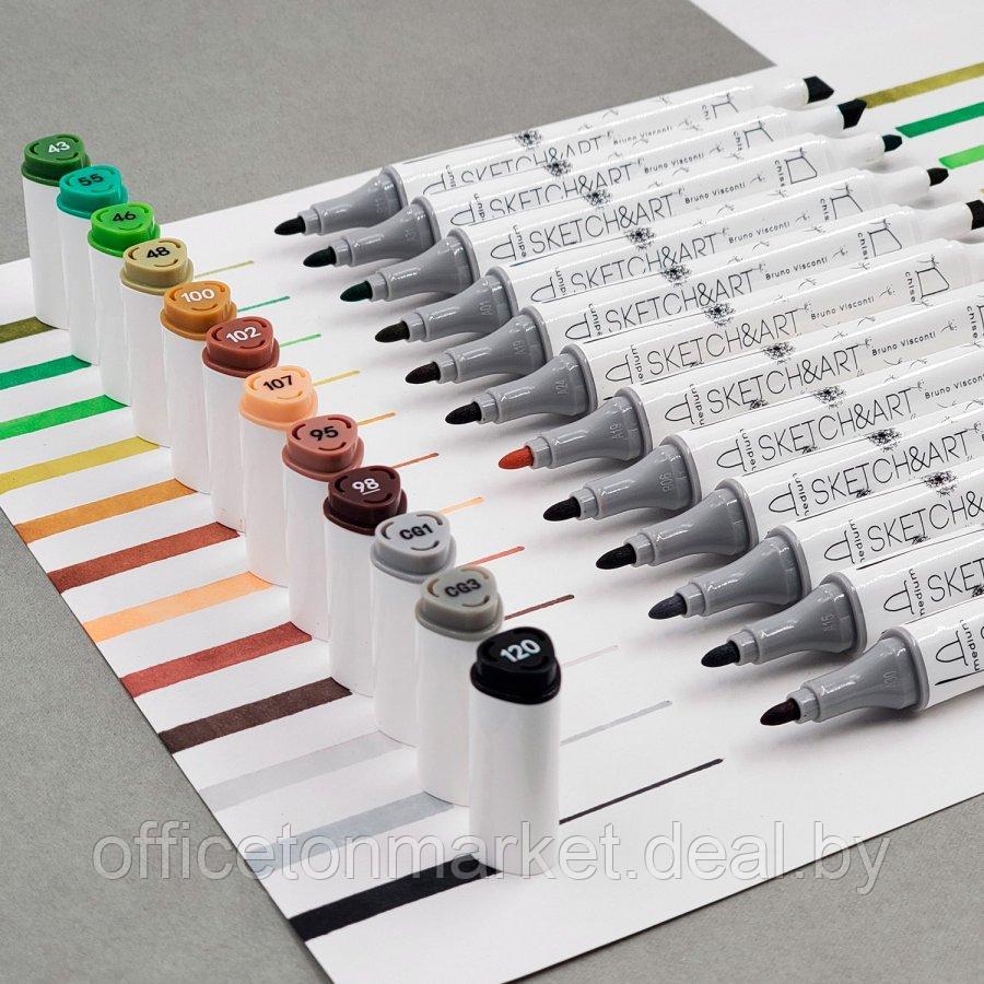 Набор двусторонних маркеров для скетчинга "Sketch&Art", 36 цветов - фото 5 - id-p203293929