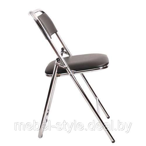 Складной стул ЭЛЕГАНТ хром для посетителей и дома, кресло ELEGANT Chrome кож/зам V - - фото 7 - id-p203297818