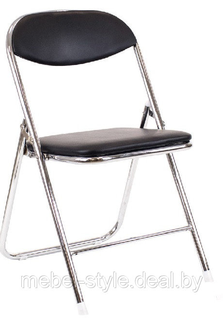 Складной стул ЭЛЕГАНТ хром для посетителей и дома, кресло ELEGANT Chrome кож/зам V - - фото 2 - id-p203297818