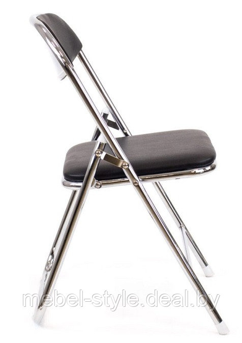 Складной стул ЭЛЕГАНТ хром для посетителей и дома, кресло ELEGANT Chrome кож/зам V - - фото 4 - id-p203297818