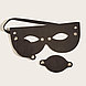 Черная БДСМ маска со съемными шорами на глаза, фото 4