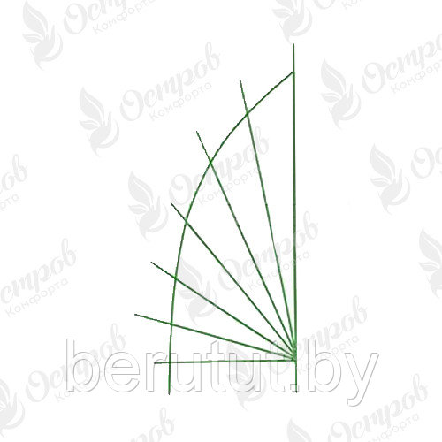 Шпалера садовая металлическая для растений, "Парус" 1.5 м - фото 2 - id-p203316819