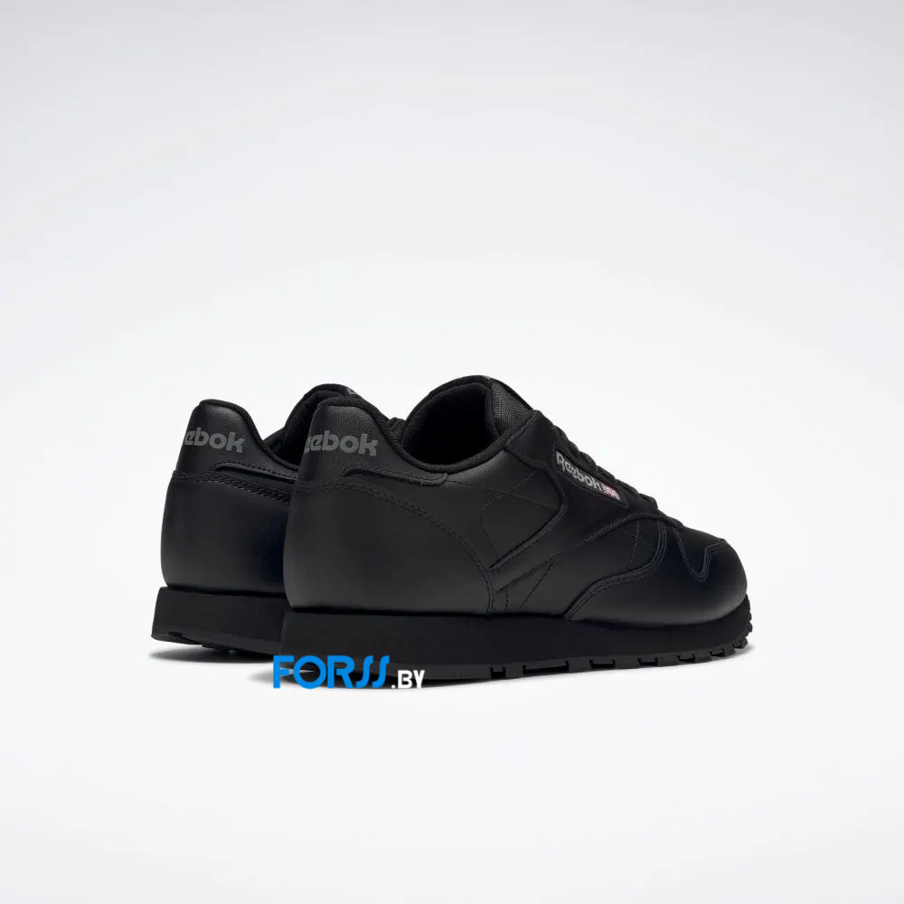 Кроссовки Reebok Classic Leather (Black) - фото 3 - id-p203317543