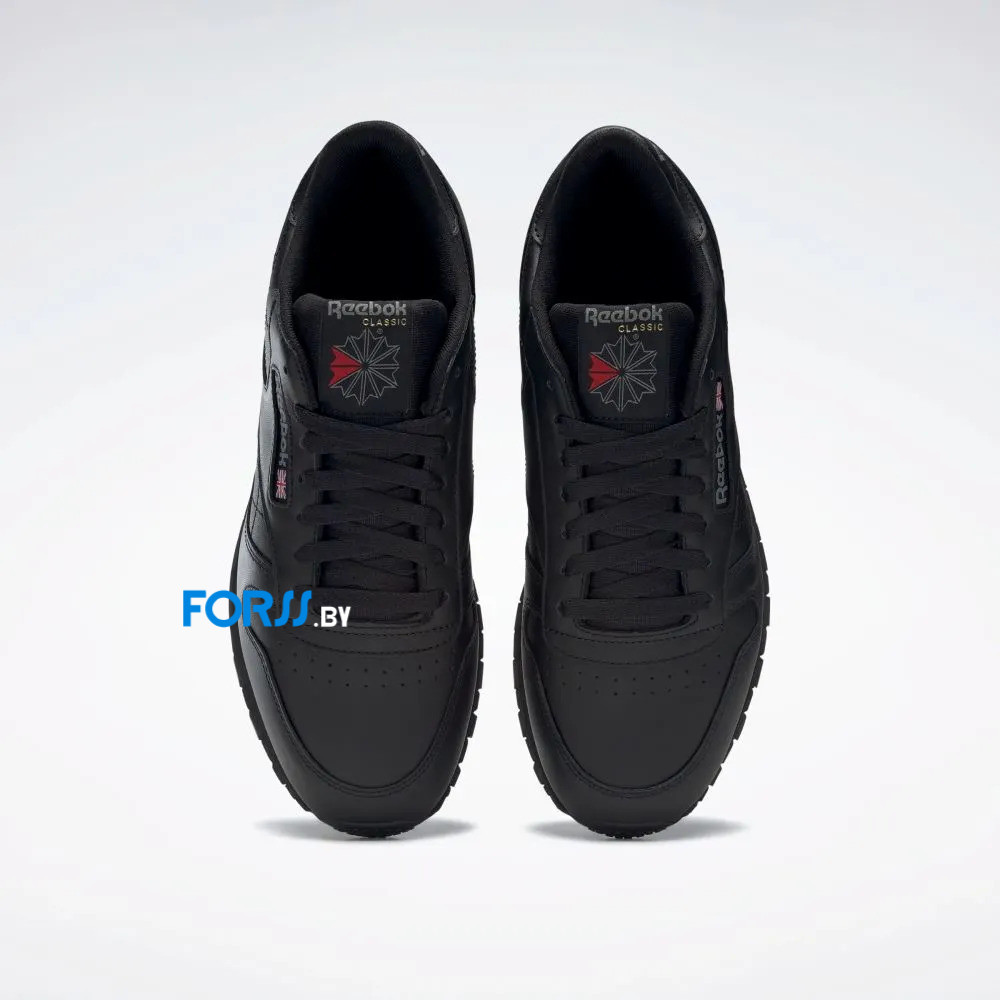 Кроссовки Reebok Classic Leather (Black) - фото 5 - id-p203317543
