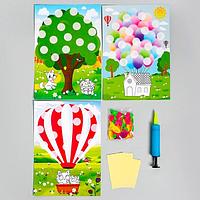 Аппликации воздушными шариками Школа талантов Дом, шар, дерево