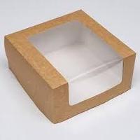 Коробка с окном Крафт 20*20*12 см