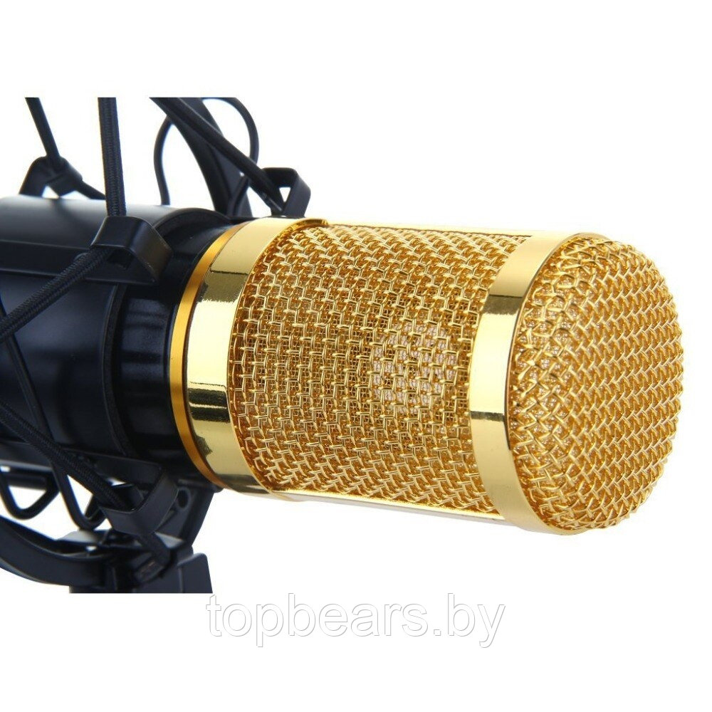 Студийный микрофон для домашней звукозаписи, караоке, стриминга и блогинга BM-800 в комплекте с микшерным - фото 7 - id-p179794815