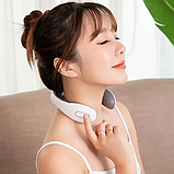 Электроимпульсный массажер для шеи Smart Neck Massager JT-66 (6 массажных головок, 15 режимов интенсивности) /, фото 9