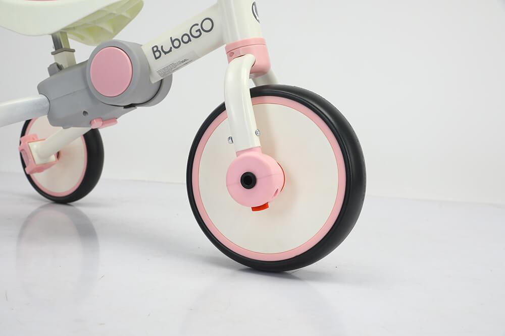 Детский трехколесный Беговел+велосипед Bubago Flint Белый-розовый BG-F-109-4 - фото 7 - id-p203254816
