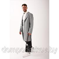 Планшет мужской на молнии, наружный карман, длинный ремень, цвет коричневый, фото 5