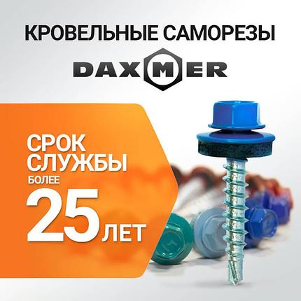 Саморез кровельный Daxmer 4,8х35 RAL 1014 Слоновая кость, фото 2
