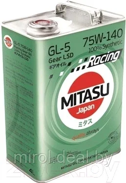 Трансмиссионное масло Mitasu Racing Gear Oil 75W140 / MJ-414-4 - фото 1 - id-p203343907