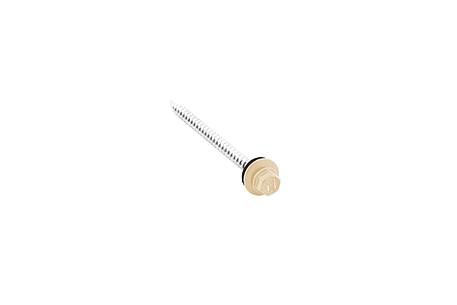 Саморез кровельный Daxmer 4,8х70 RAL 1014 Слоновая кость, фото 2