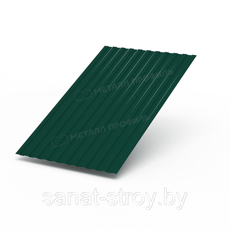 Профилированный лист С-8x1150-A (ПЭ_Д-01-6005-0,45) RAL 6005/6005 Зеленый мох двухсторонний - фото 1 - id-p203348591