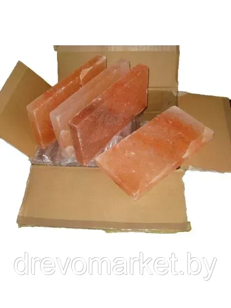 Купить соляную плитку из гималайской соли, форма кирпич 200*100*25 мм - фото 2 - id-p203349257