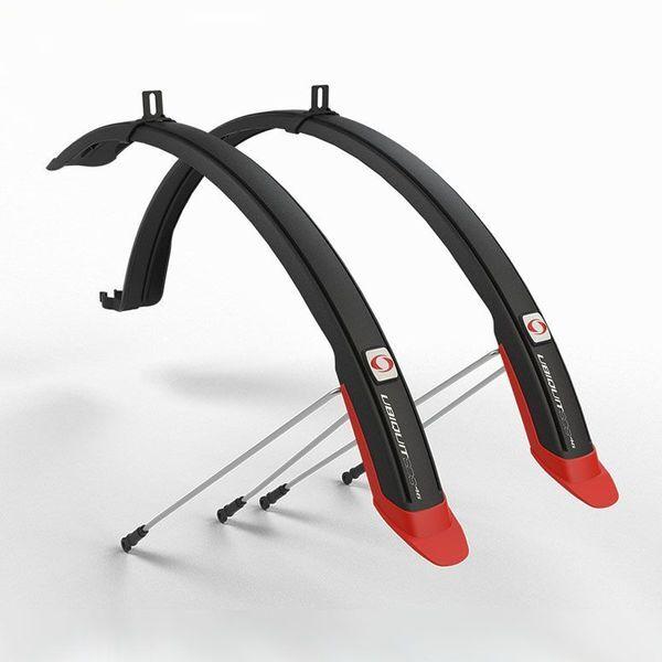 Щитки полноразмерные SIMPLA UBIQUIT 46 SDL чёрно-красные