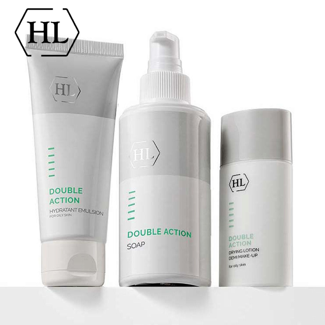 Double action drying lotion. Double action drying lotion