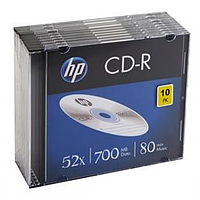 Диск CD-R 700Mb HP 52x в футляре slim 10 шт.