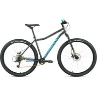 Велосипед Forward Sporting 29 X D р.17 2022 (темно-серый/зеленый)