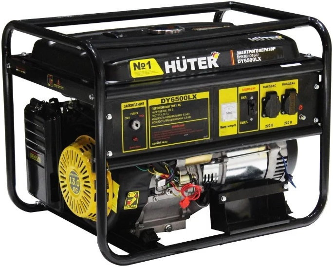 Бензиновый генератор Huter DY6500LX - фото 1 - id-p203390442