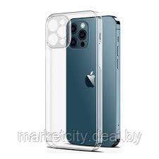 Чехол-накладка для Apple Iphone 14 (силикон) прозрачный с защитой камеры - фото 1 - id-p203405203