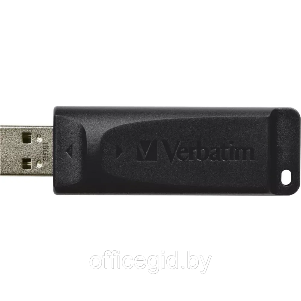 USB-накопитель "Slider", 16 гб, usb 2.0, черный - фото 2 - id-p203423527