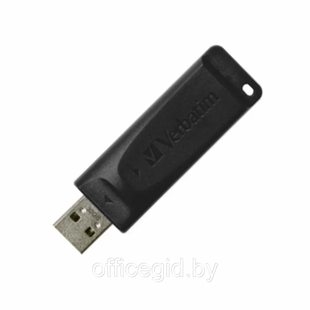 USB-накопитель "Slider", 64 гб, usb 2.0, черный - фото 1 - id-p203423528