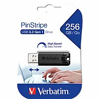 Карта памяти USB Flash 3.0 256 Gb "PinStripe Store 'n' Go", пластик, черный