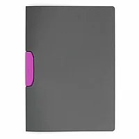 Папка с клипом "Duraswing Color", антрацит, фиолетовый клип