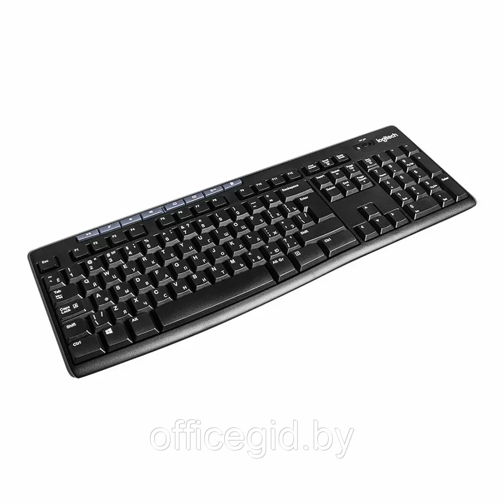 Клавиатура + мышь Logitech "MK270", беспроводная, черный - фото 2 - id-p203423562